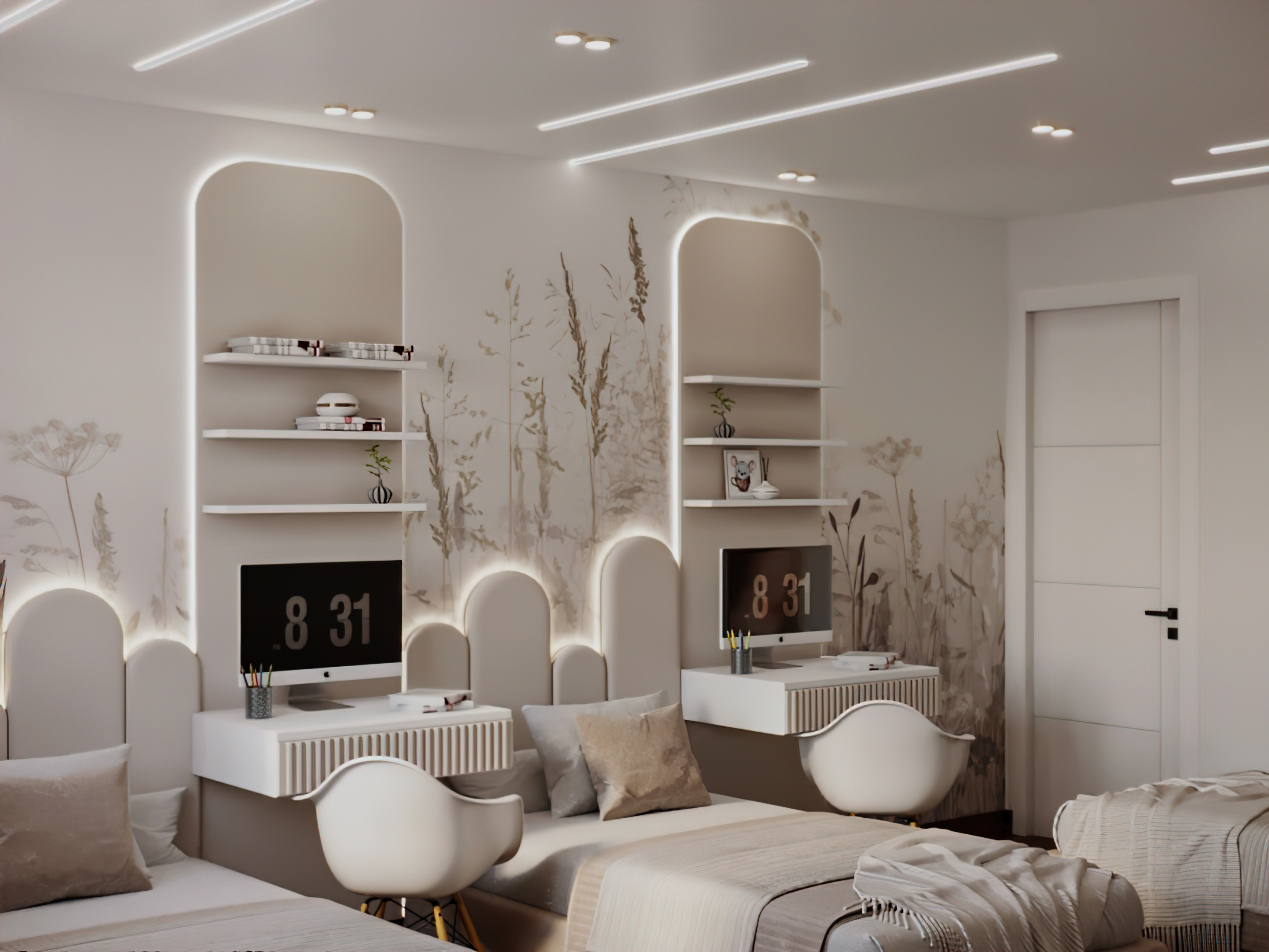 Triple Bedroom for girls-3