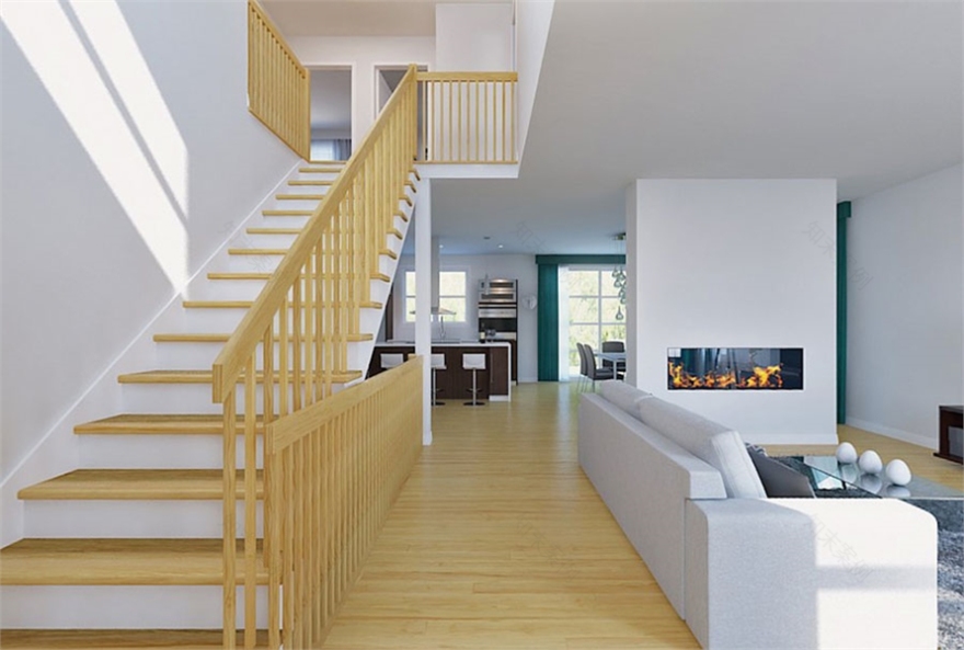 Plan 9838四居室当代住宅方案-10