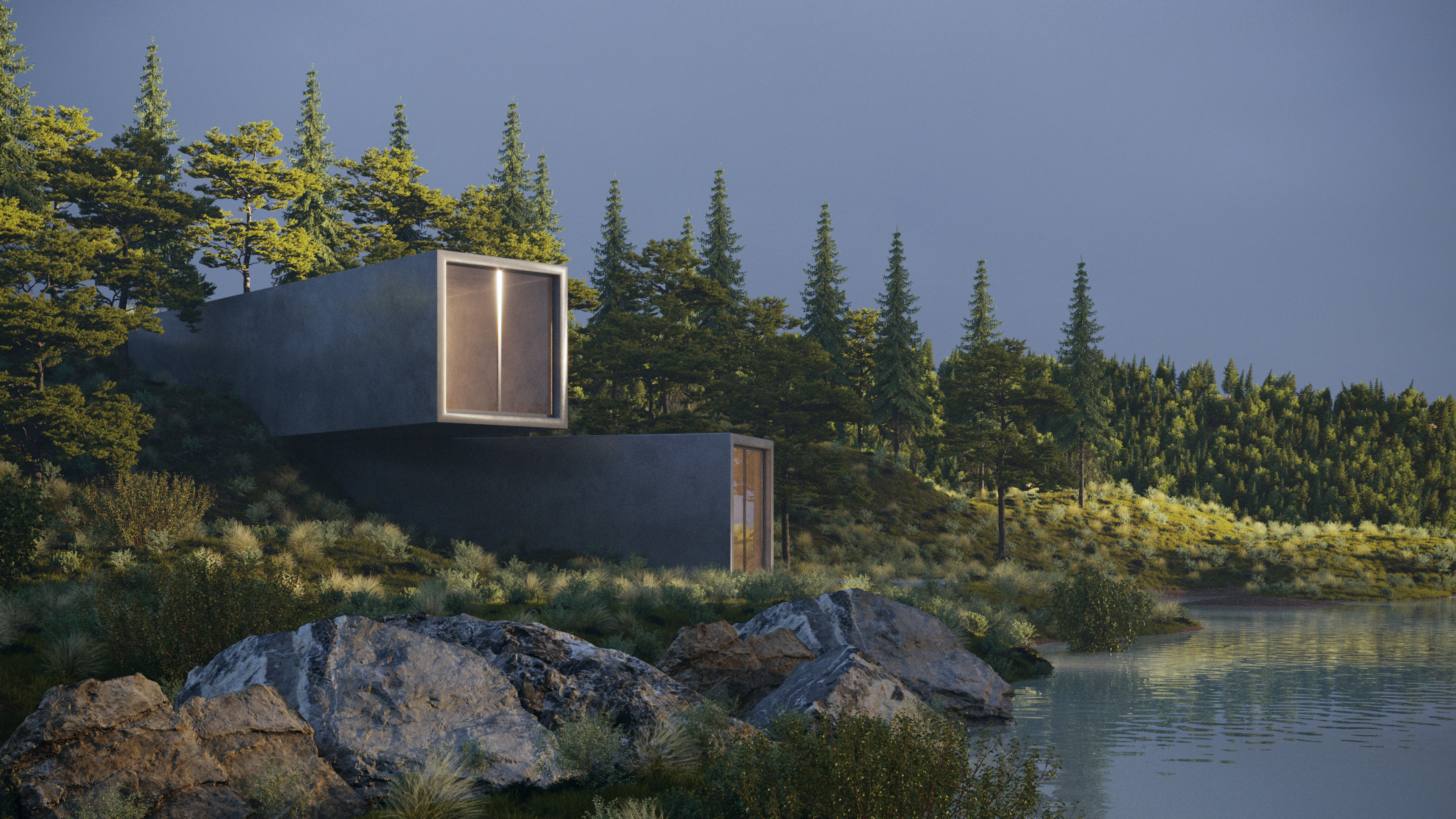 照明对建筑可视化的影响研究-8