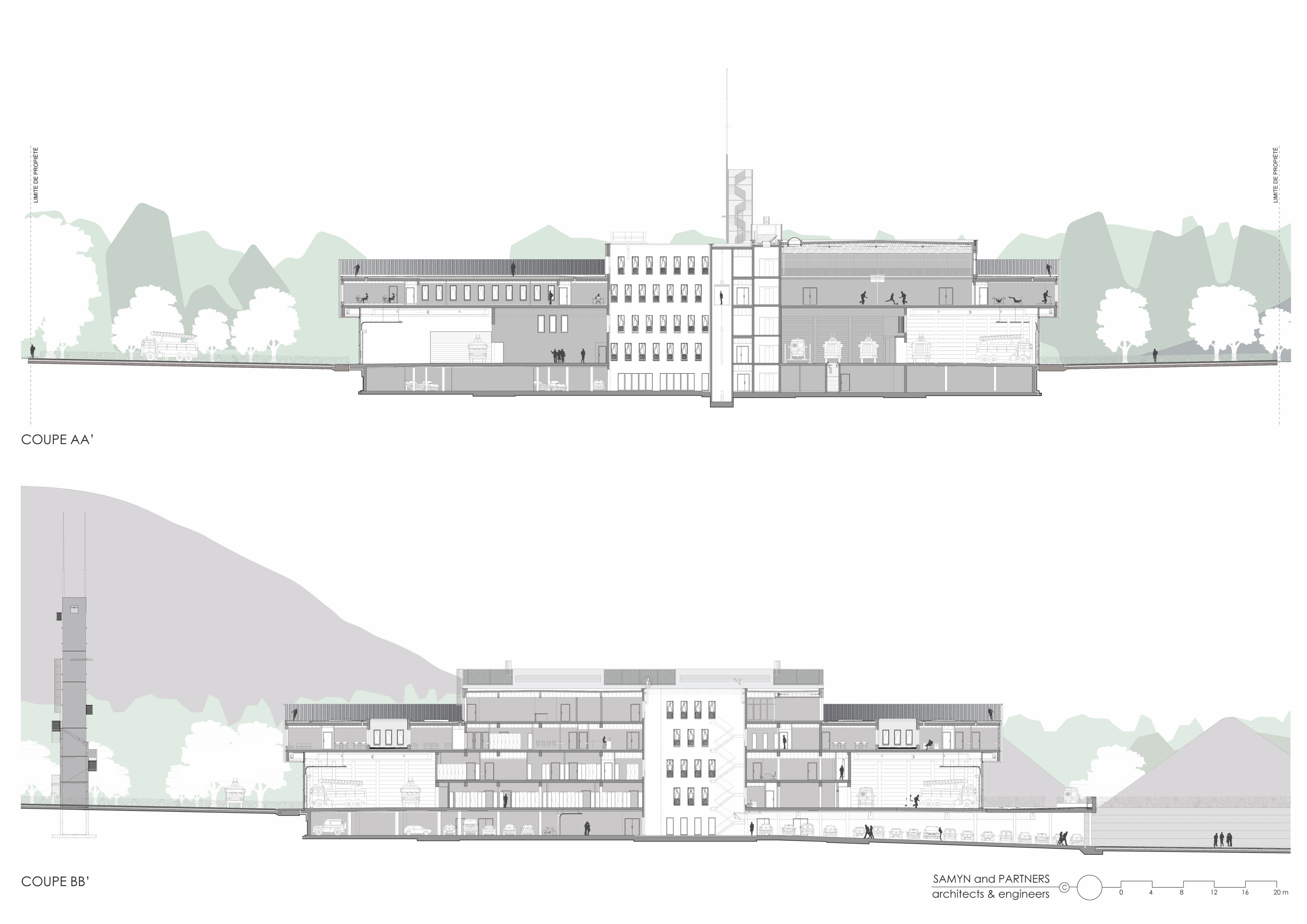 简约功能,环保节能的消防站设计-91