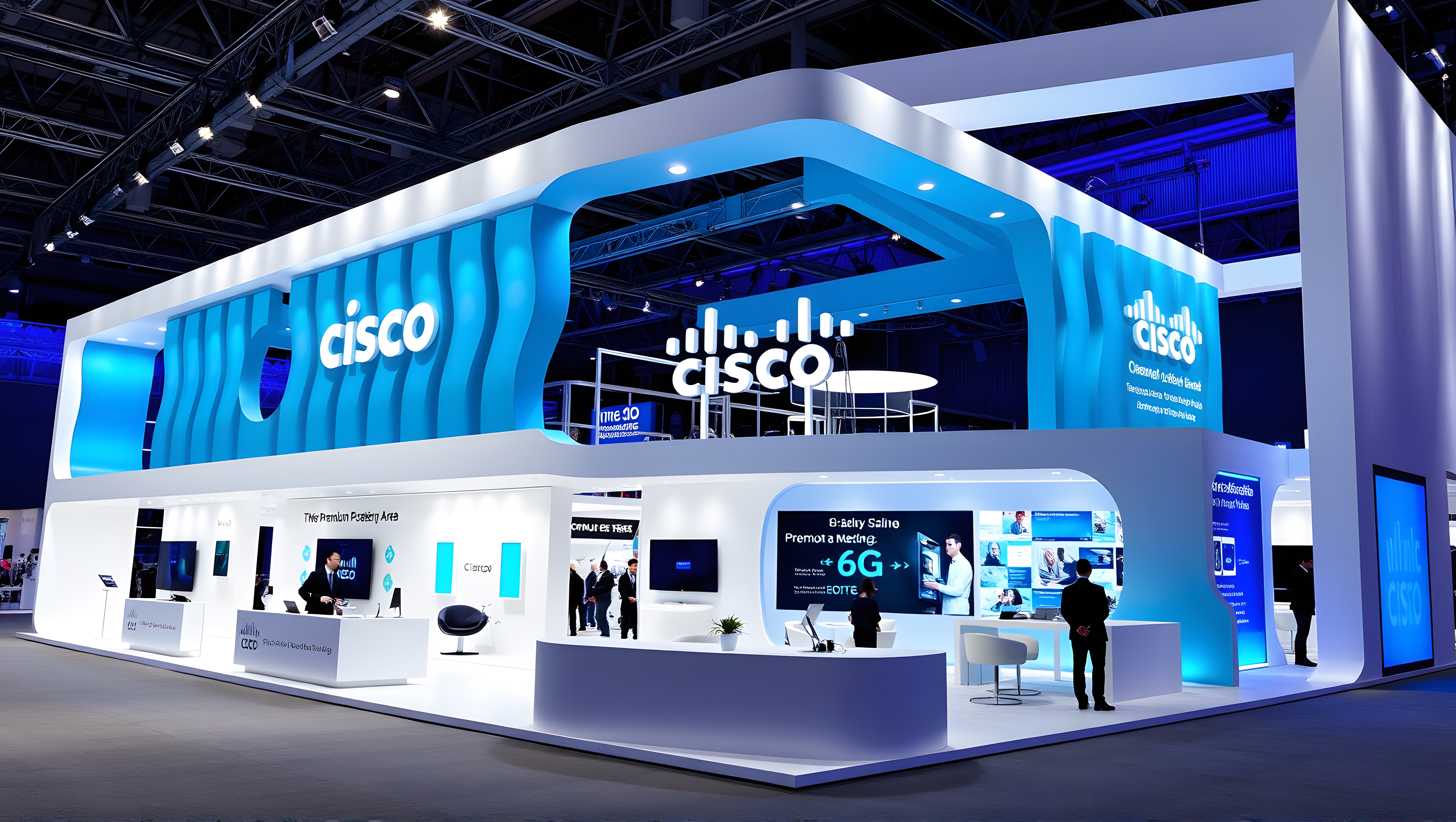 Cisco MWC booth design. Flux AI simulation generation.-19