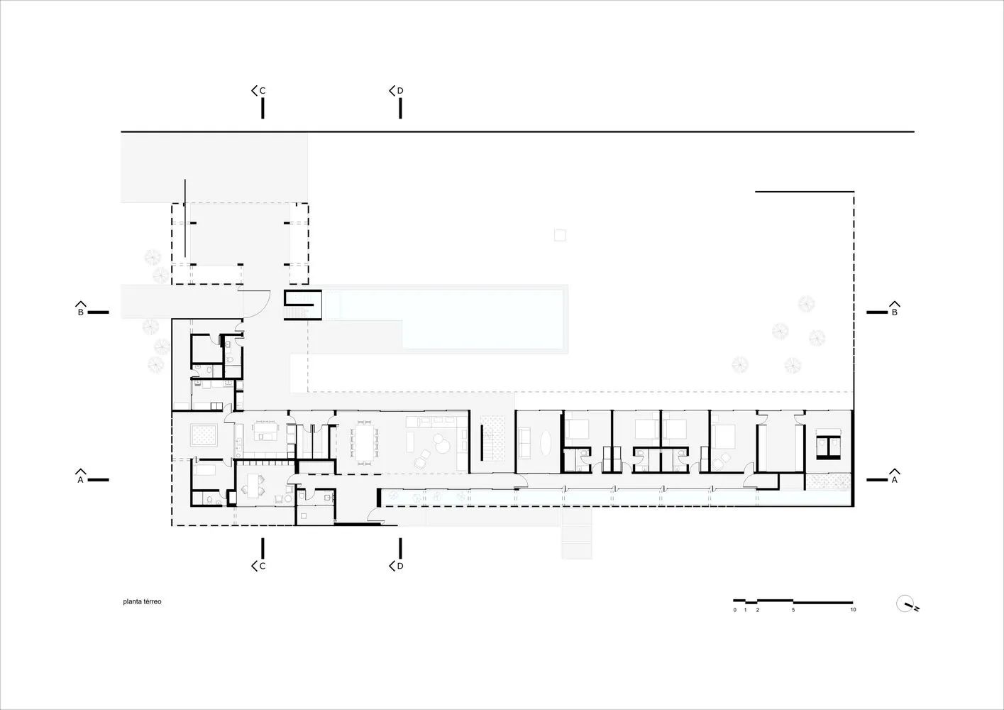 “牛奶蜂巢”屋｜White Bricks 住宅丨巴西巴西利亚丨BLOCO Arquitetos-53