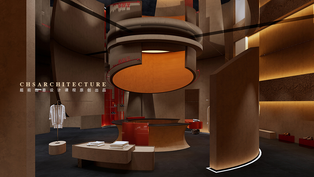 镜谧空间的对话·服装店原创全案设计丨超前设计丨超前创意设计教育-18