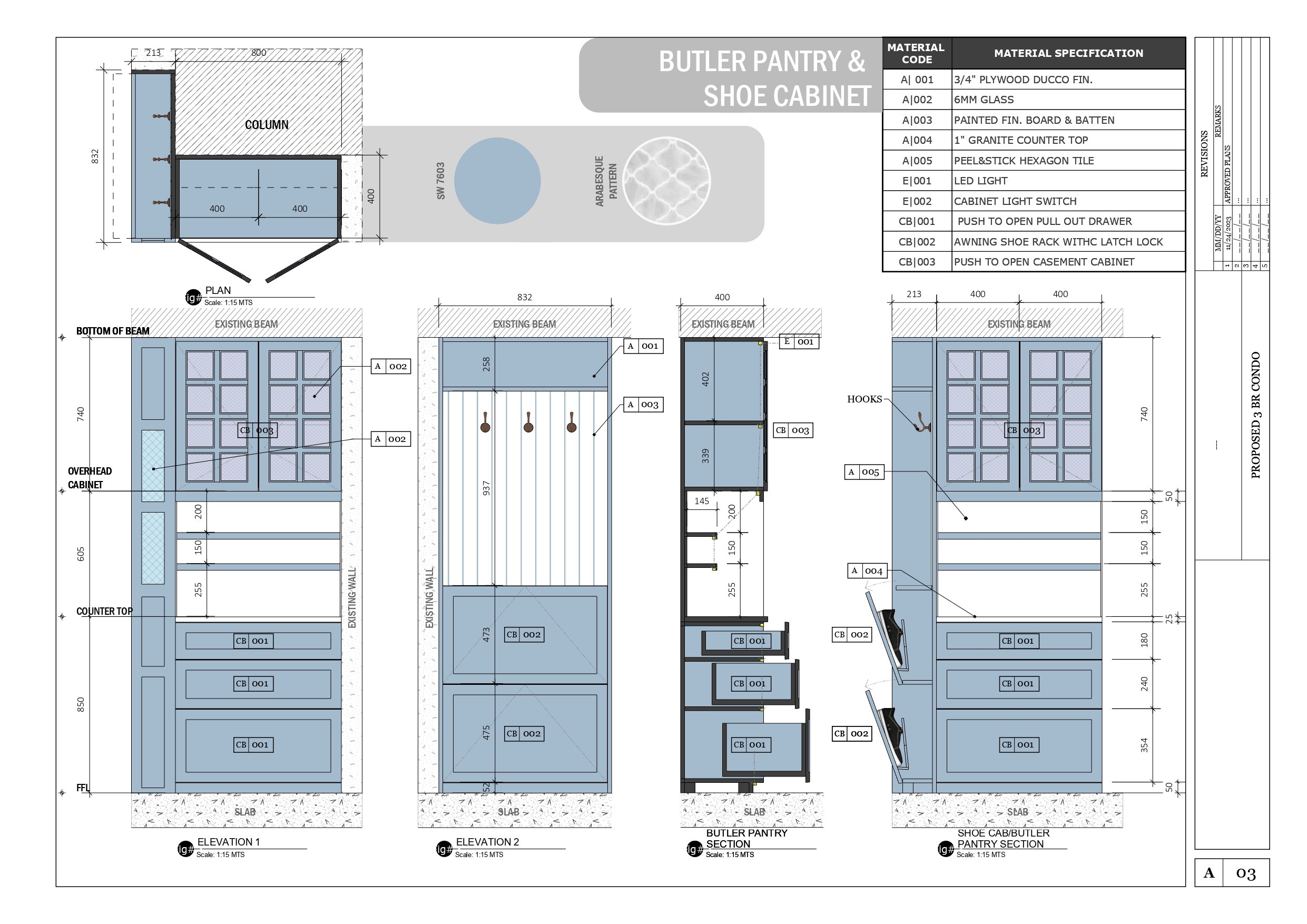 3 bedroom full interior fitout-2