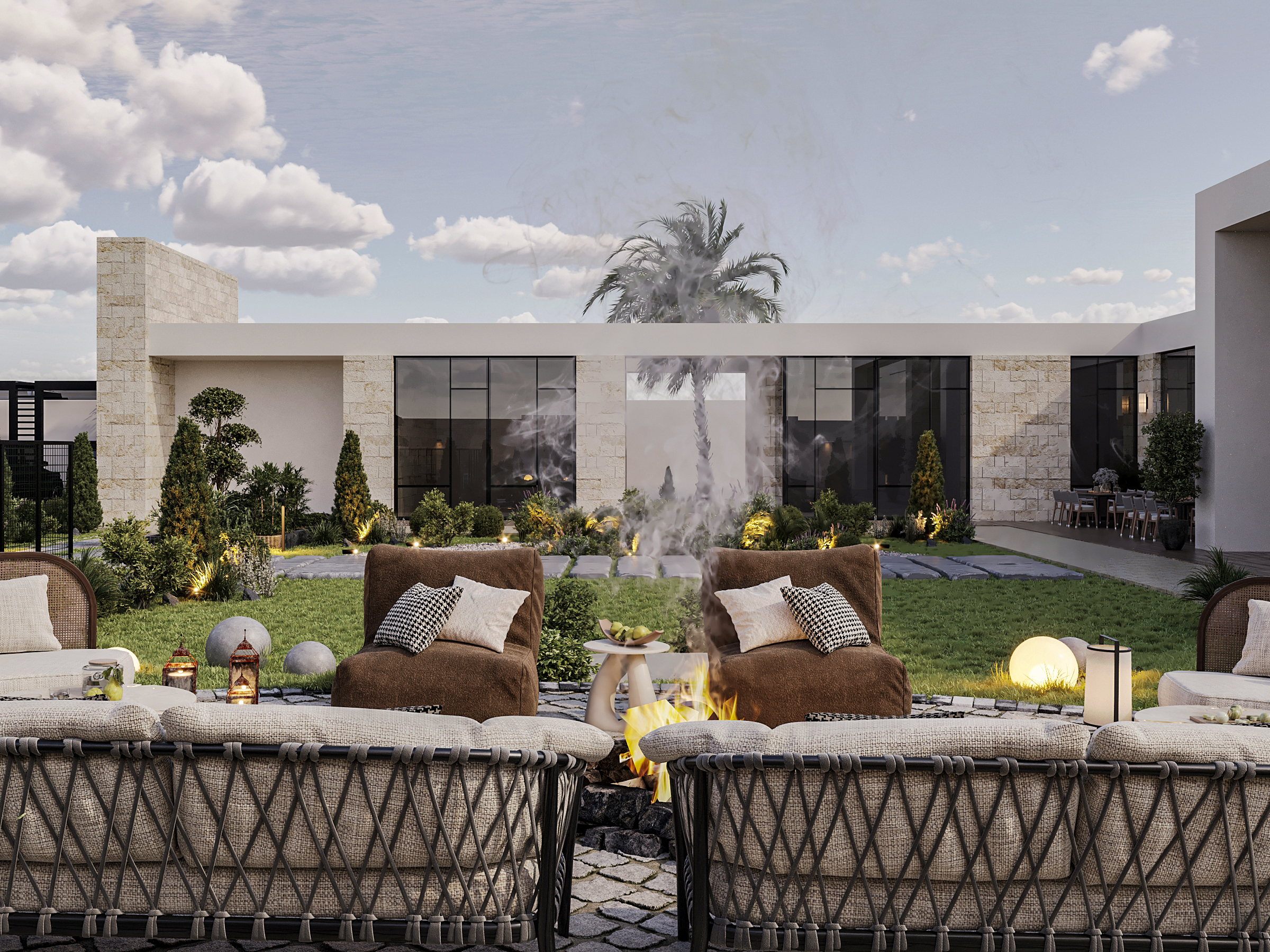 私人木屋景观设计丨沙特阿拉伯-13