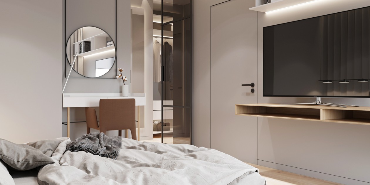 65平 简约白色系空间设计！-13