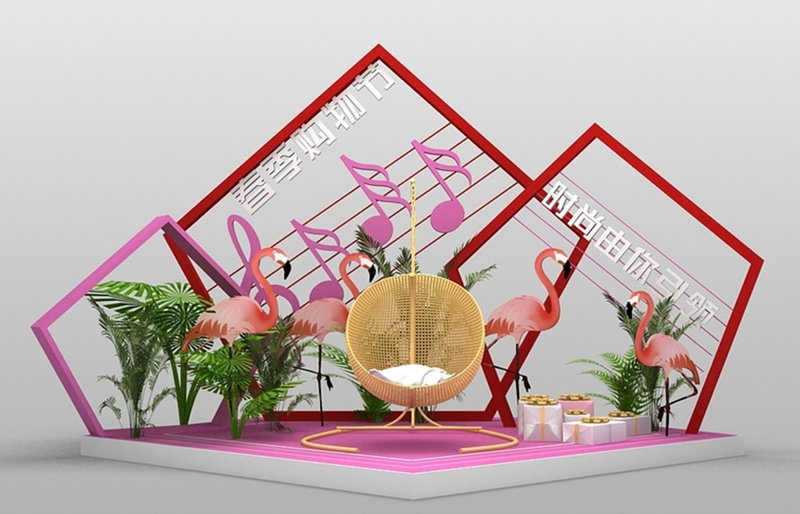 网红打卡拍照点设计案例效果图-2