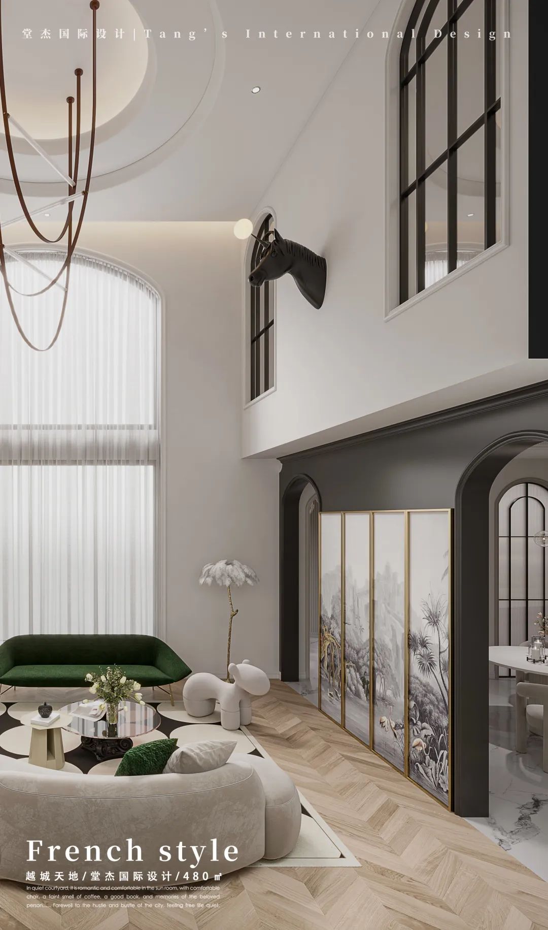 南京越城天地 480㎡法式婚房设计丨中国南京丨堂杰国际设计-28