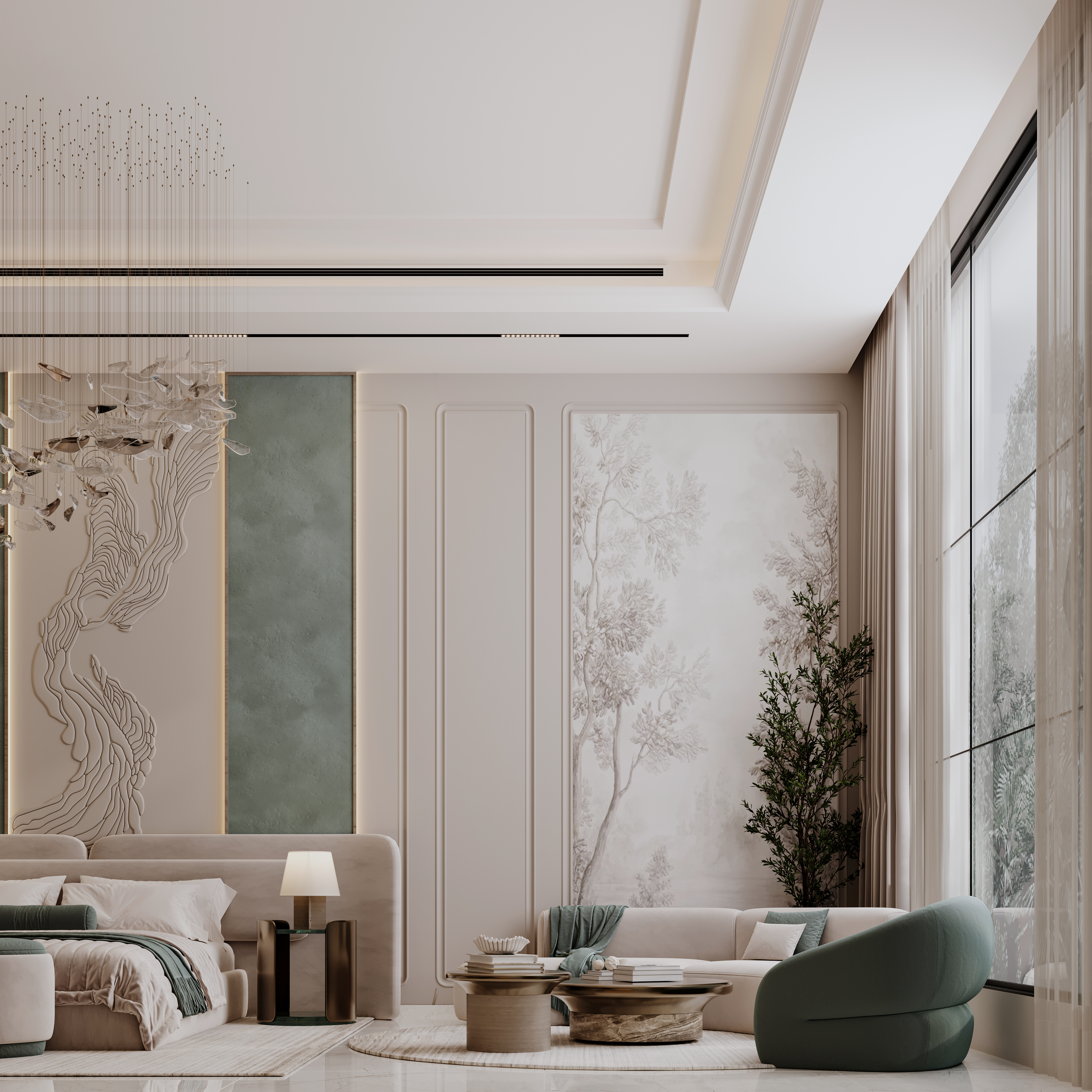 Master Bedroom Design Located In Dubai-0