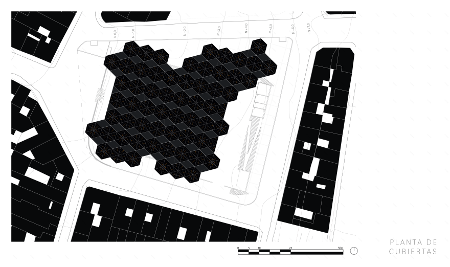 Mercado de las Cruces 广场市场屋顶设计丨哥伦比亚-25