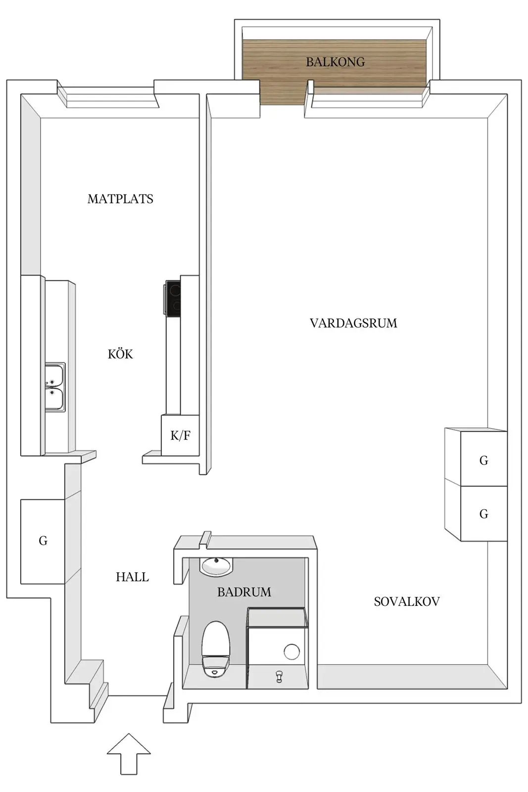 现代简约，绿色生活 | 两套不同面积的 Scandinave 风格公寓设计-32