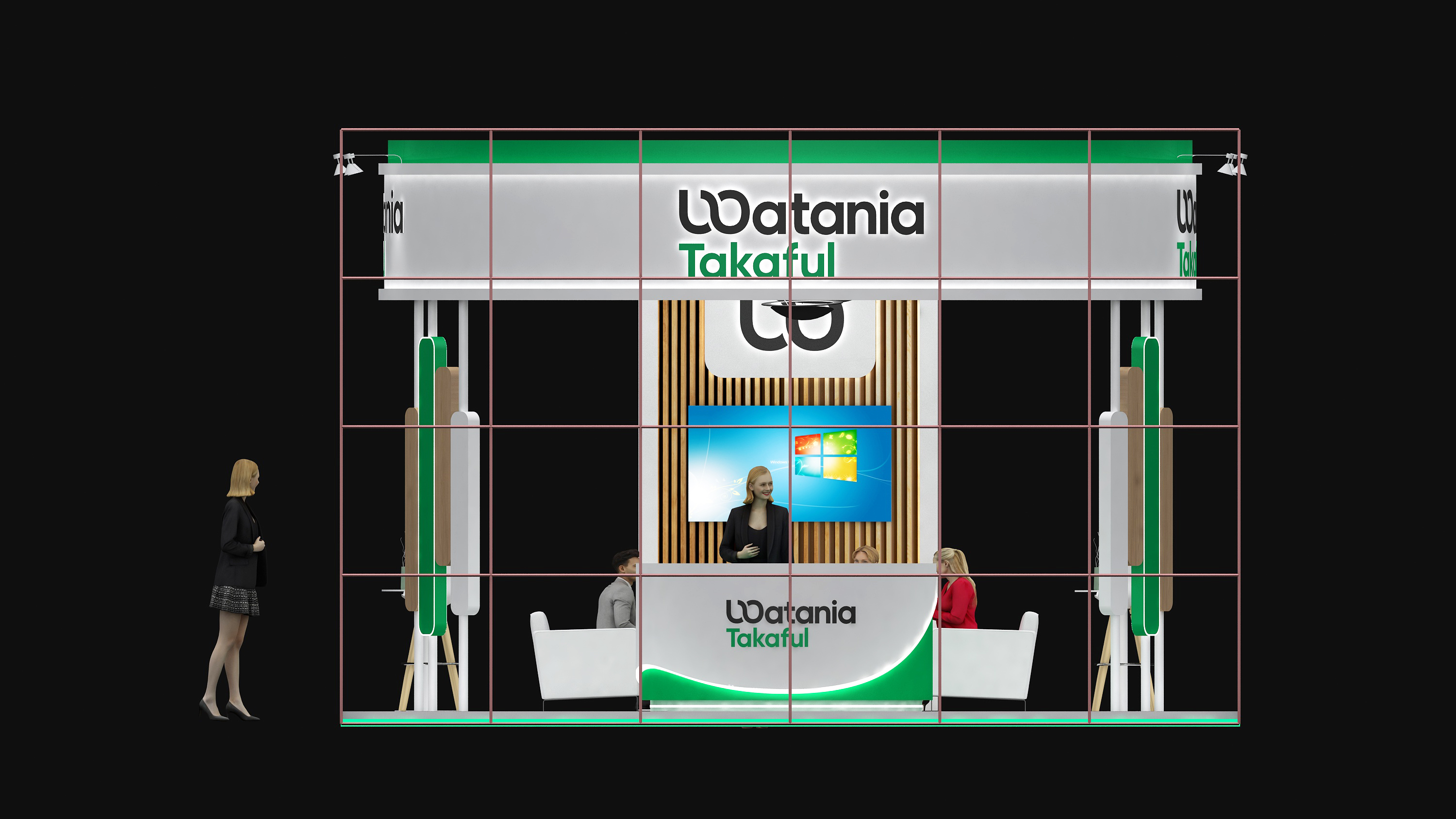 WATANIA 6X6M STALL DESIGN IN DUBAI-9