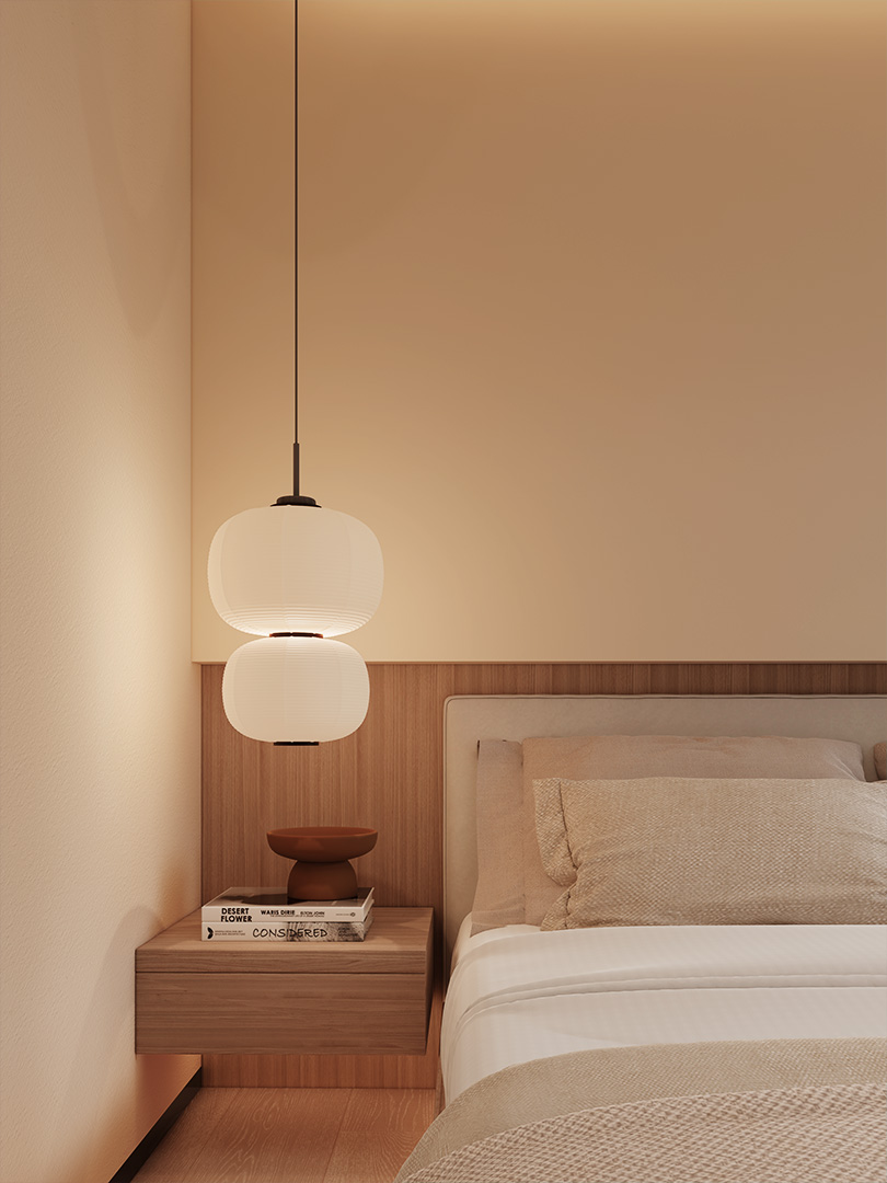 207㎡跃层胡桃木诧寂风：“温暖”是家的小永远-14