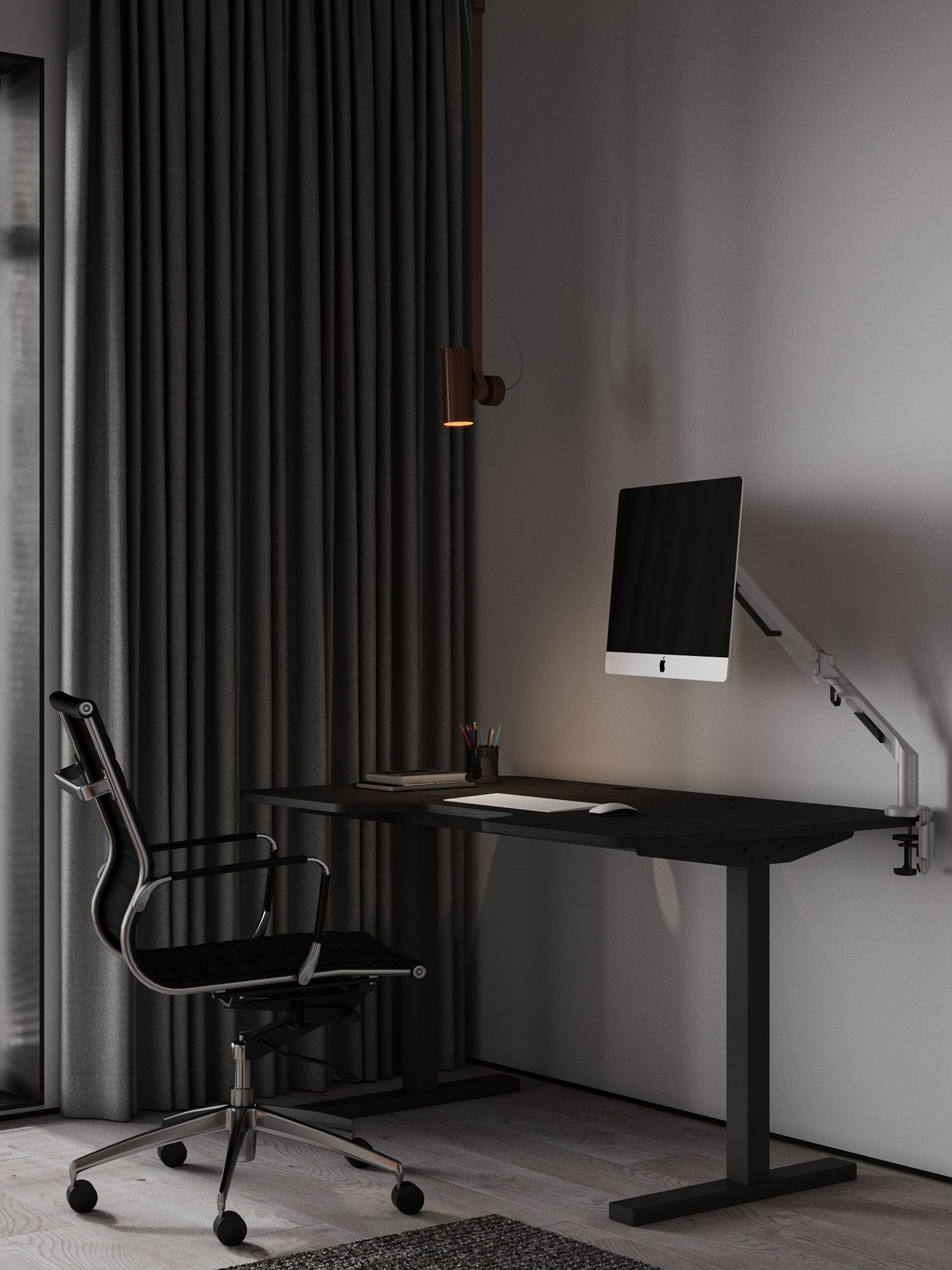 深色系公寓设计 既稳重又有设计感-26