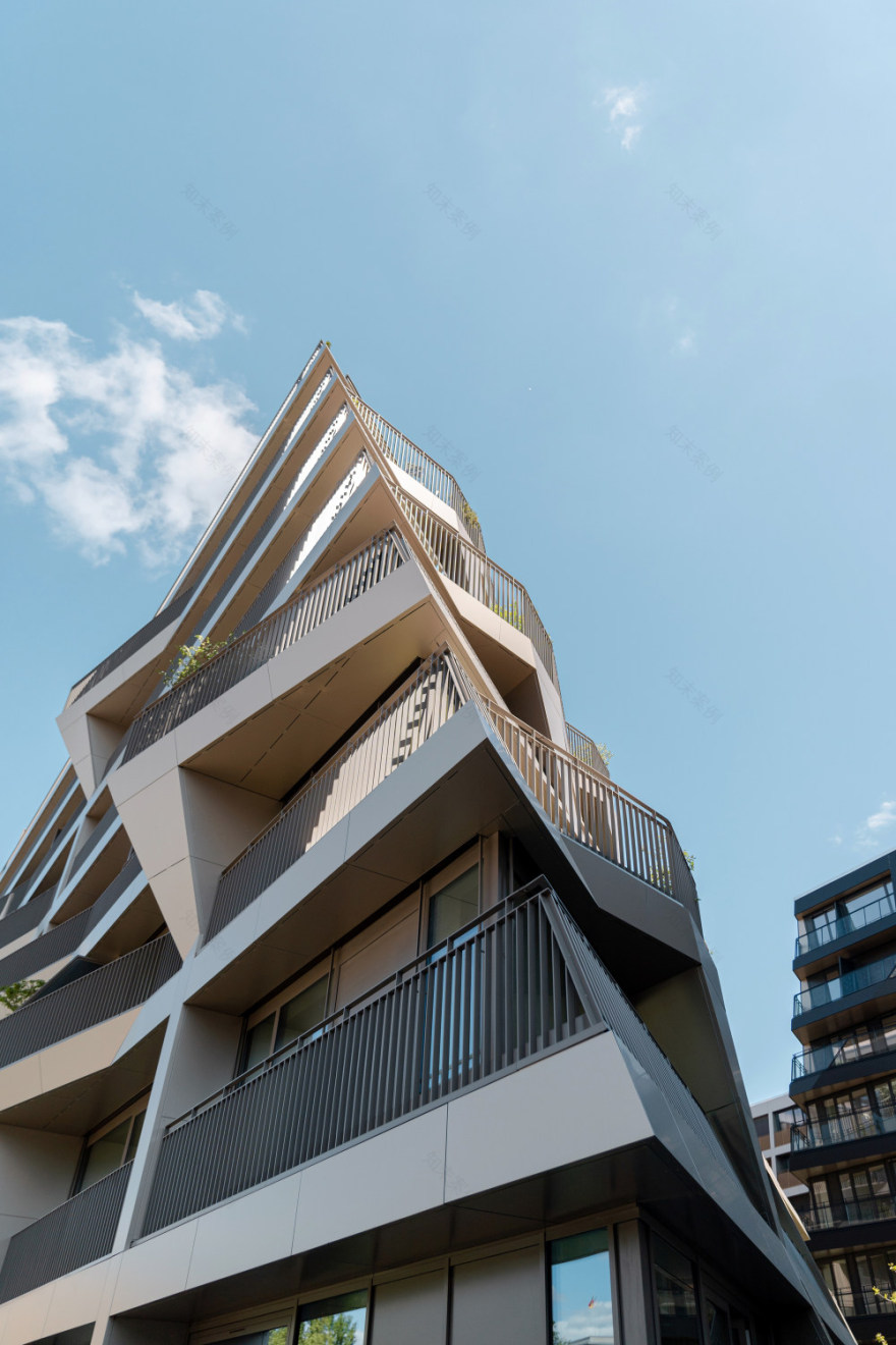 柏林查理住宅小区,梯田状雕塑阳台设计-42