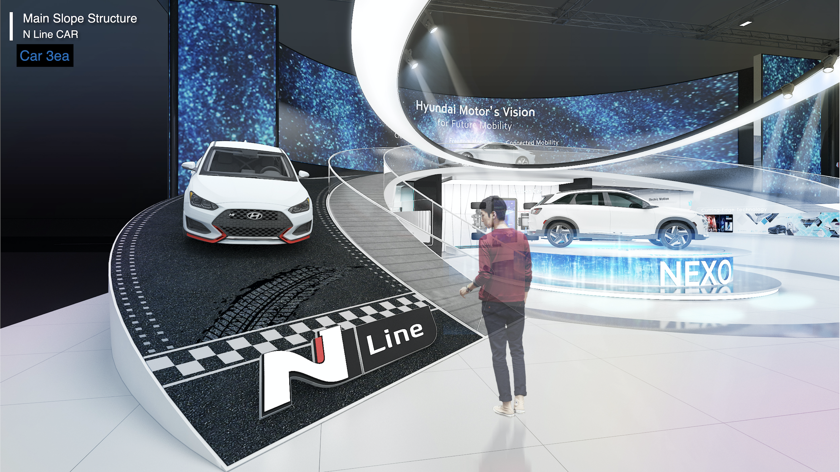 现代汽车展示空间，极简工业风诠释未来出行-19