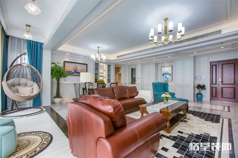 现代美式灰色调空间，优雅轻奢典范之家-8