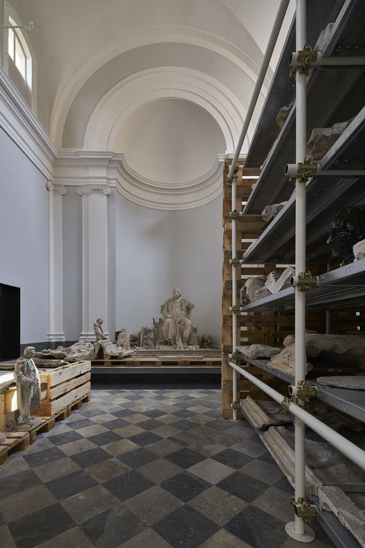 San Pellegrino Church Restoration and Outfitting of Plaster Deposits  MICROSCAPE architecture urban design AA-27