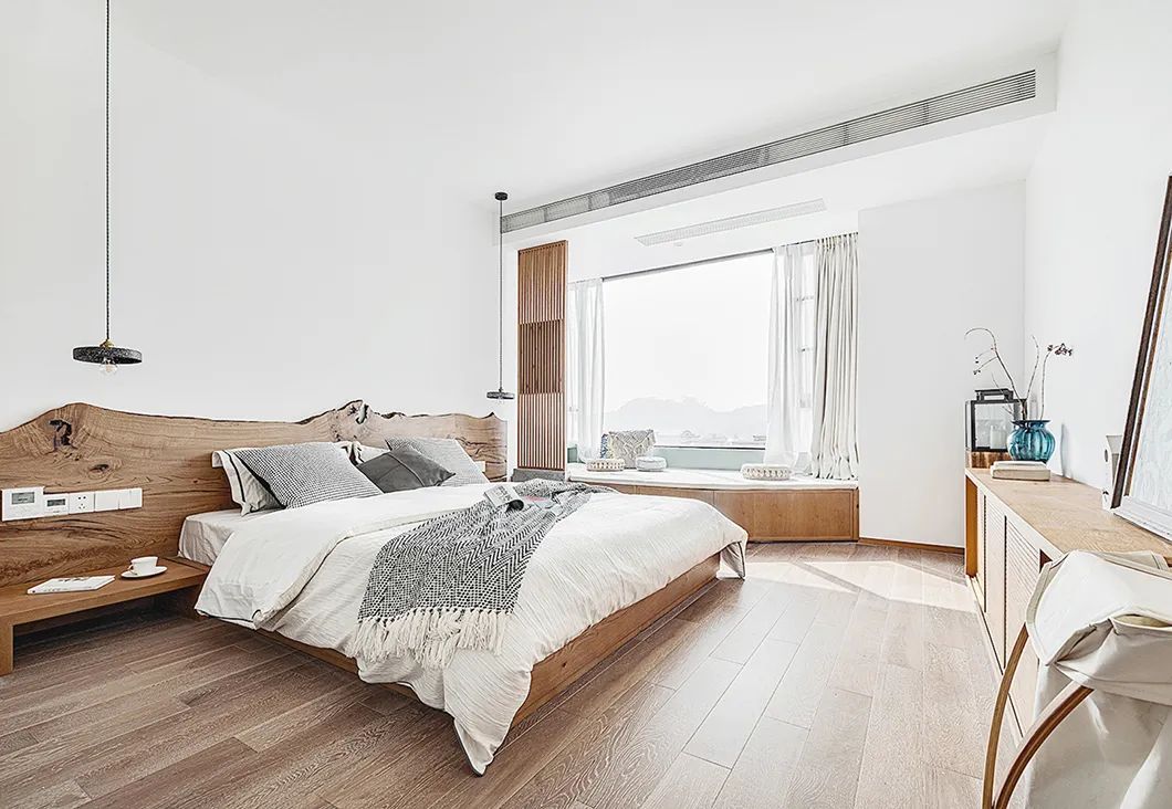 极简原木＋禅意！打造通透互动的舒适家居空间-29