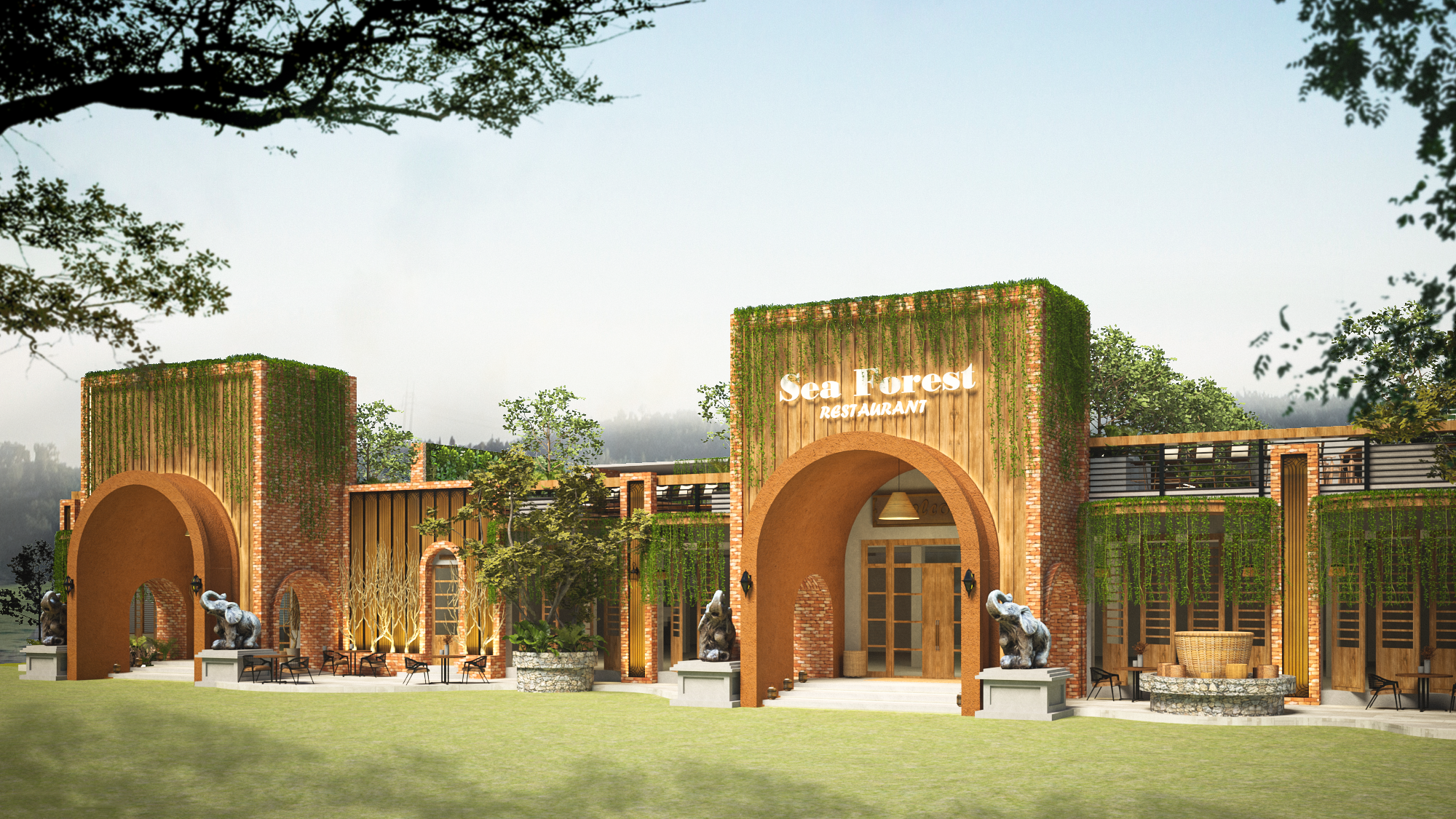 Sea Forest 餐厅丨柬埔寨蒙多基里丨The 3 Design by R&K-0