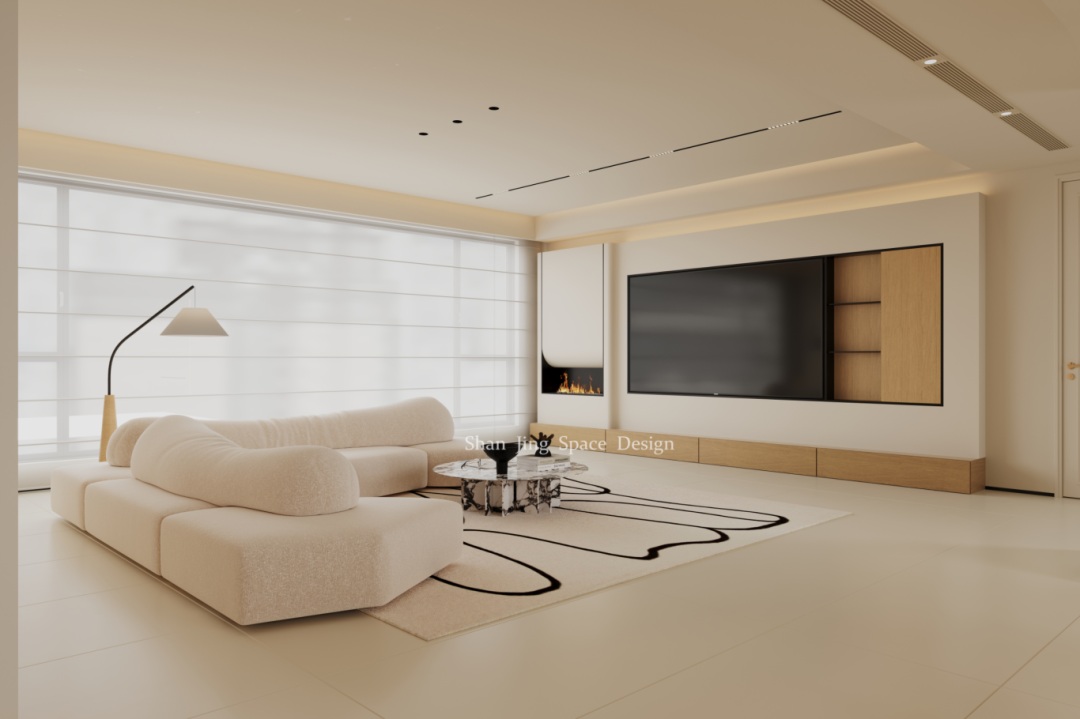 山境空间新案| 柔光之境：现代原木奶油风的治愈叙事-17