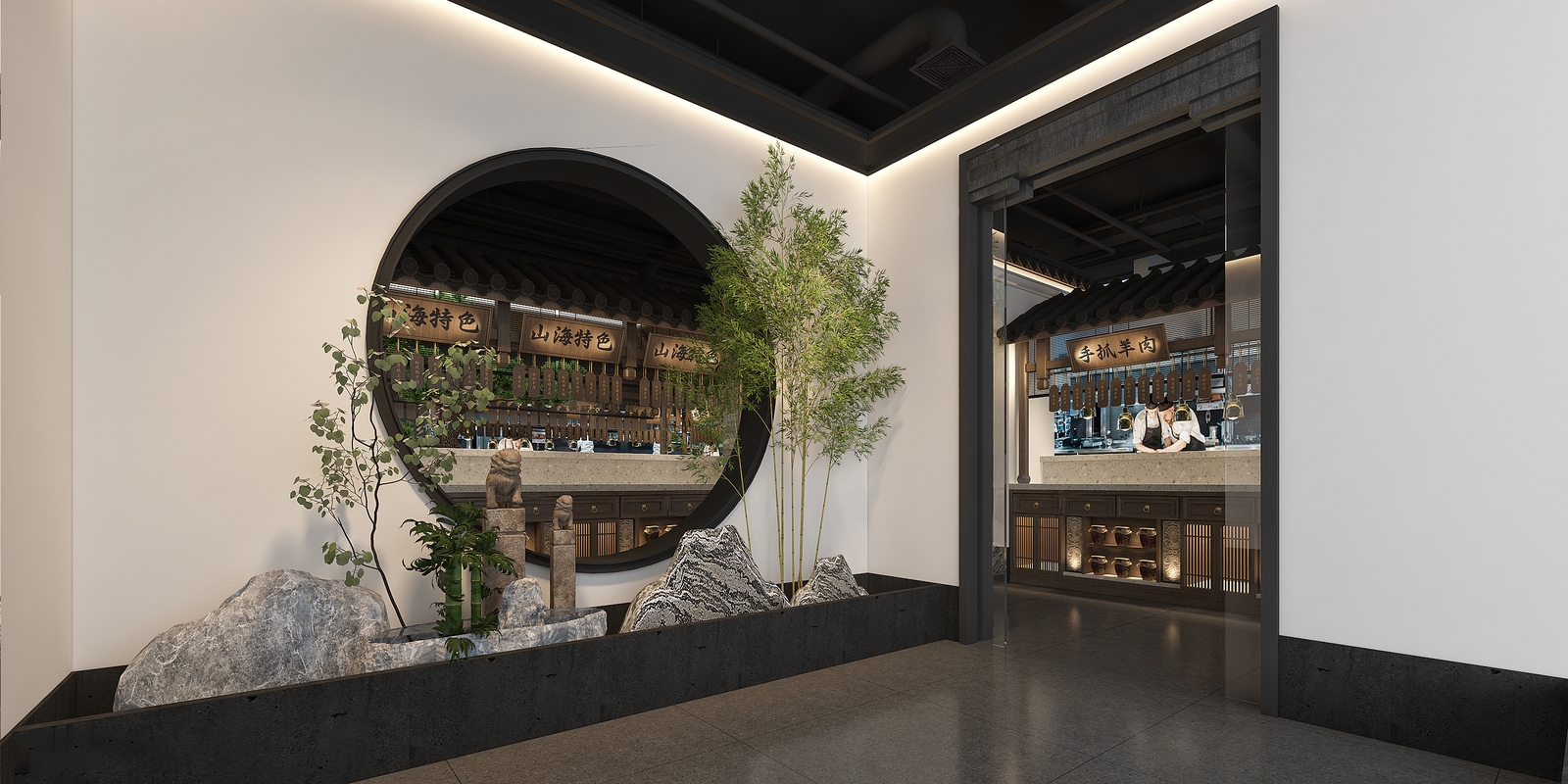 志合中餐厅设计丨中国固原丨贵阳餐厅设计公司-5