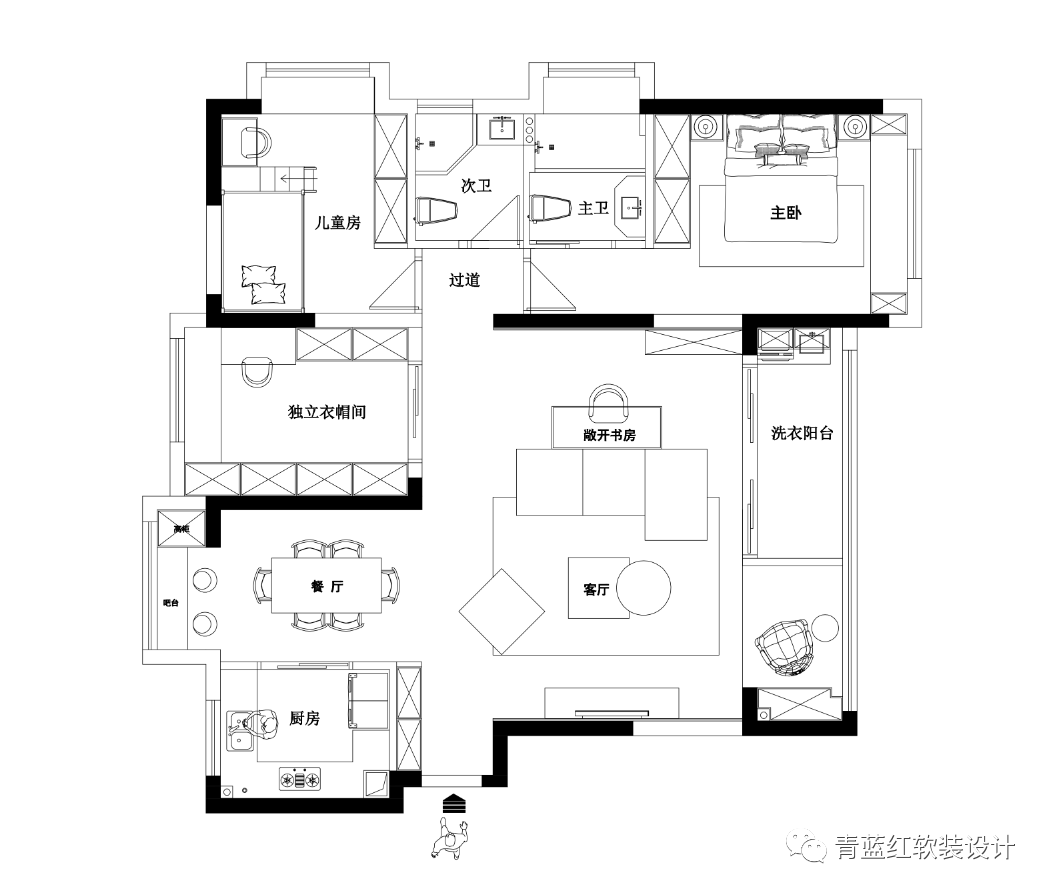 绿地海外滩 139m²私宅设计 | 极致优雅，春光熠熠-45