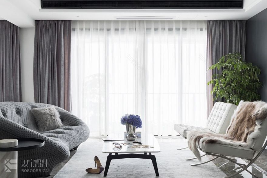 极昼极夜混搭风,打造 240 平米珊瑚水岸新视界-24