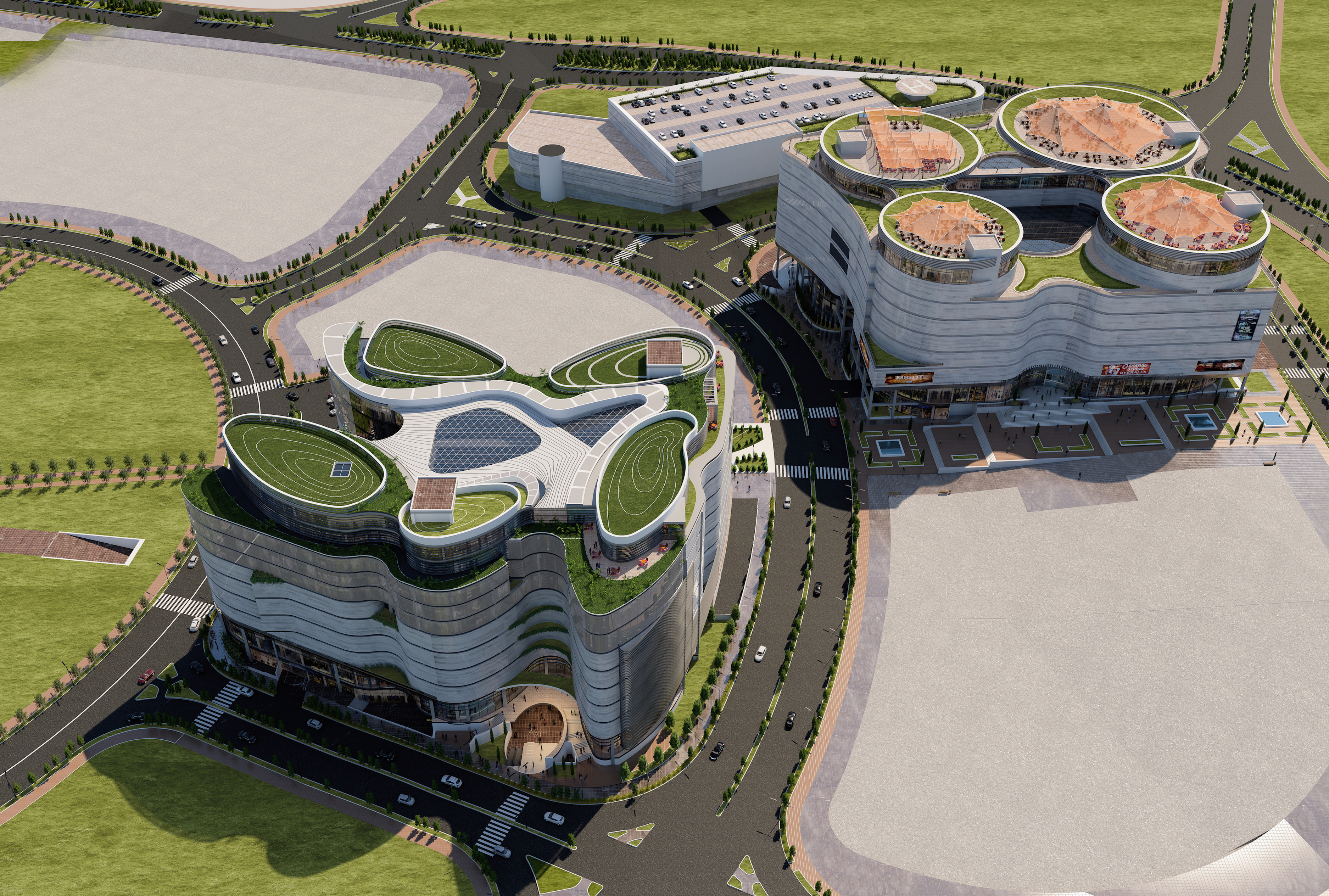 河流涌动的购物中心-15