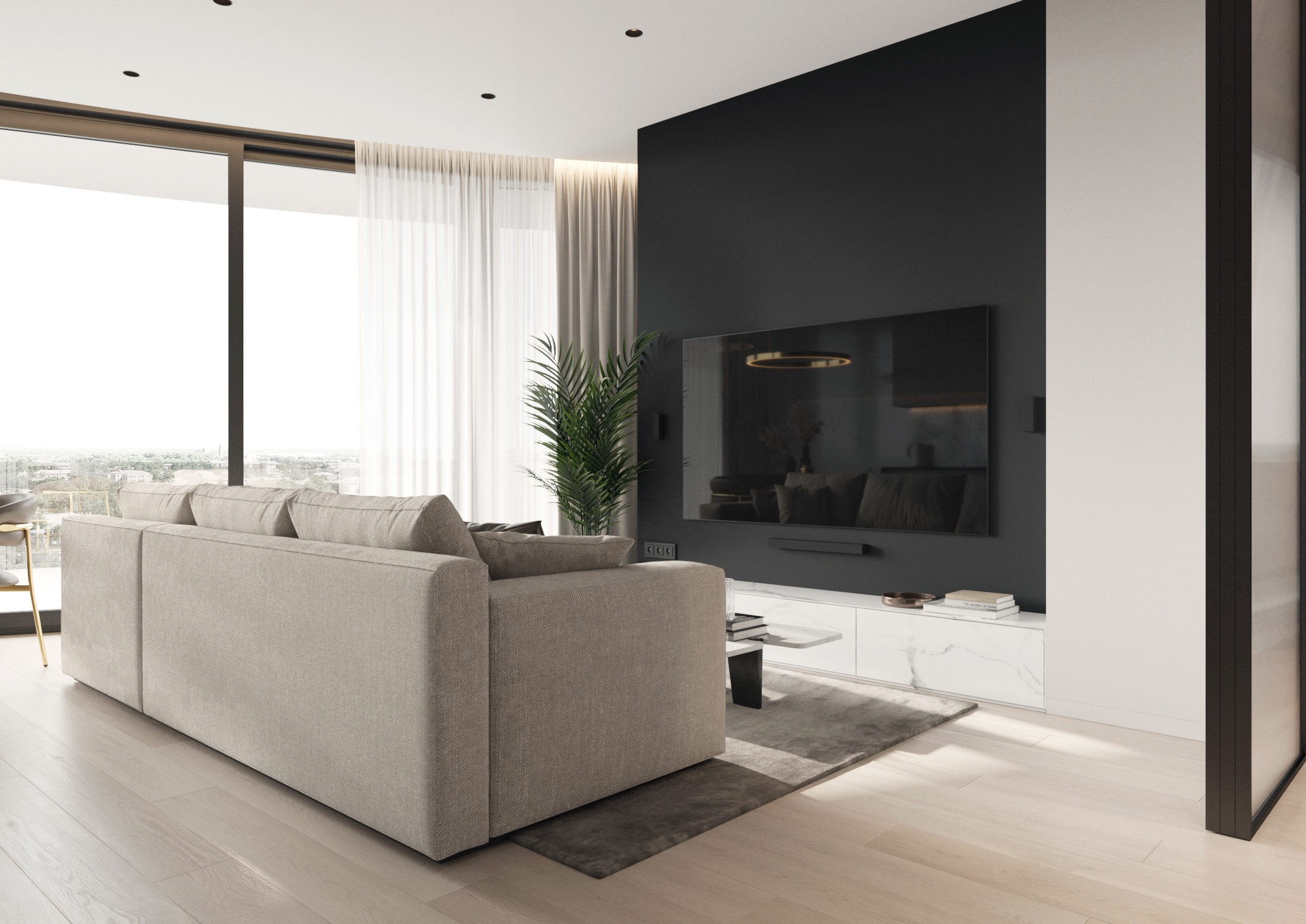 95㎡浅色系公寓设计 既舒适又精致-8