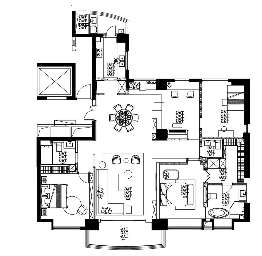 碧桂园云顶 220㎡现代家居丨中国宁波丨BBSDESIGN 半杯水-34