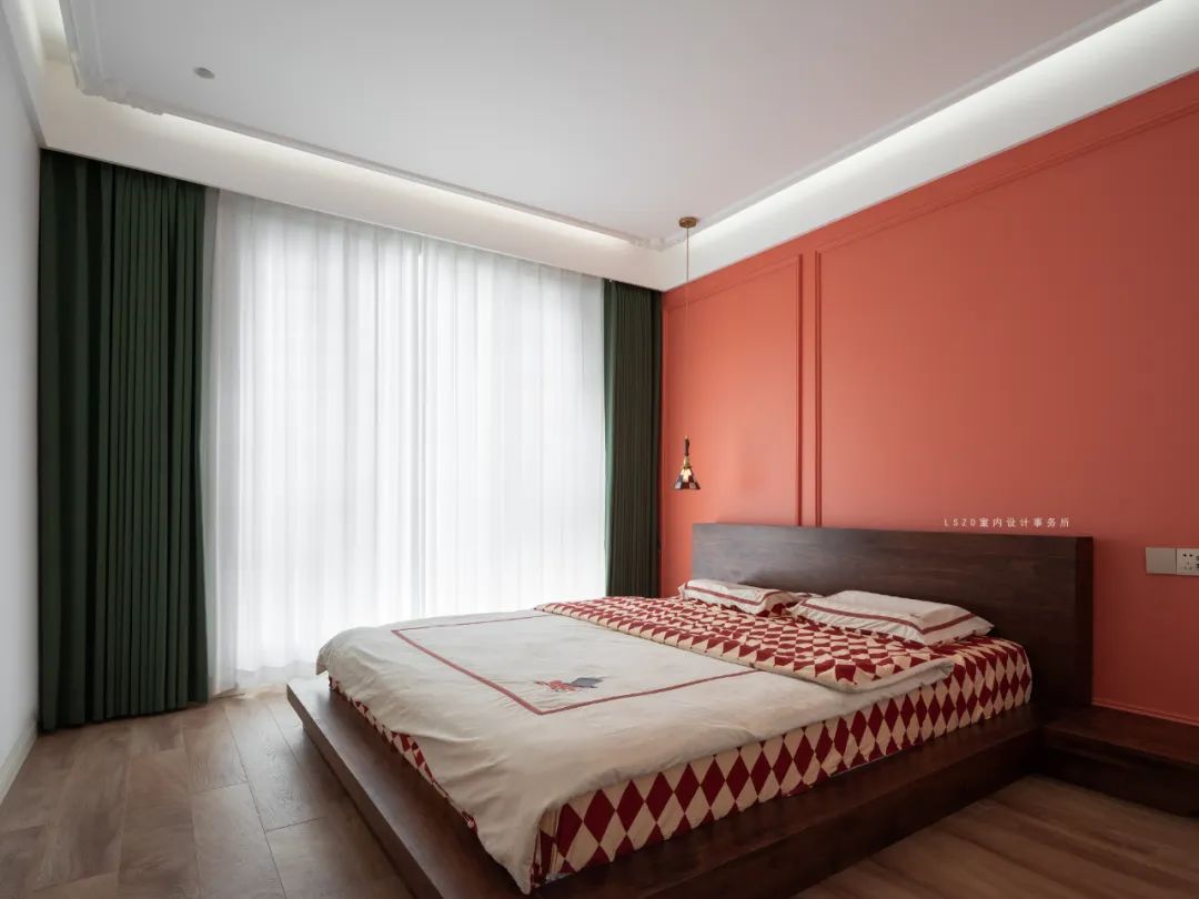 蓝色海洋中的橘红浪漫·田橘海室内设计案例丨LSZ·D 室内设计事务所-27