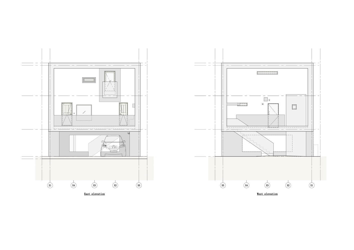 日本名古屋城堡附近的螺旋木质楼梯住宅-12