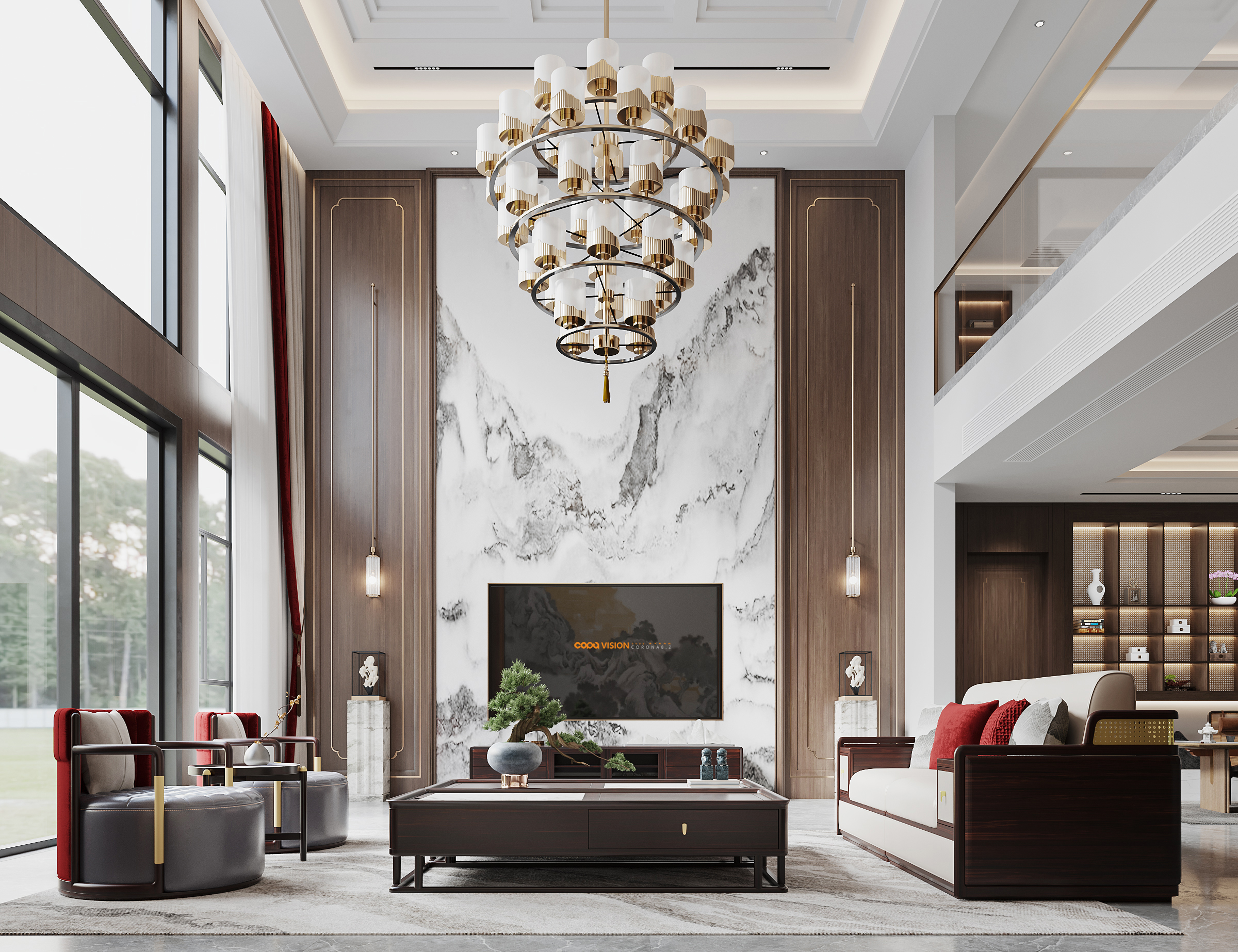 靠背视觉 2022 年中下旬家装效果图表现作品-68