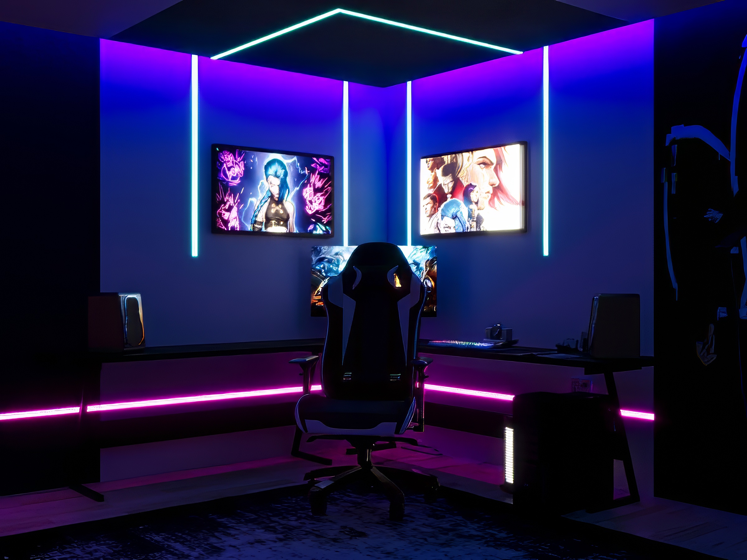 Arcane 风格游戏室设计-5