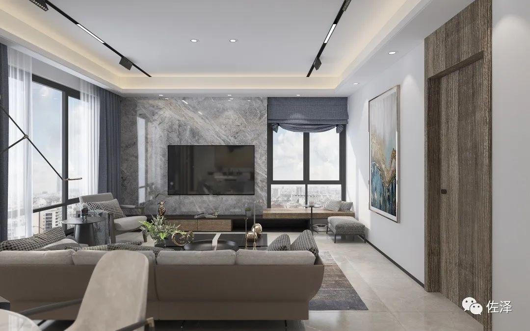 香开长龙现代家居，自由与高级灰的完美融合-11