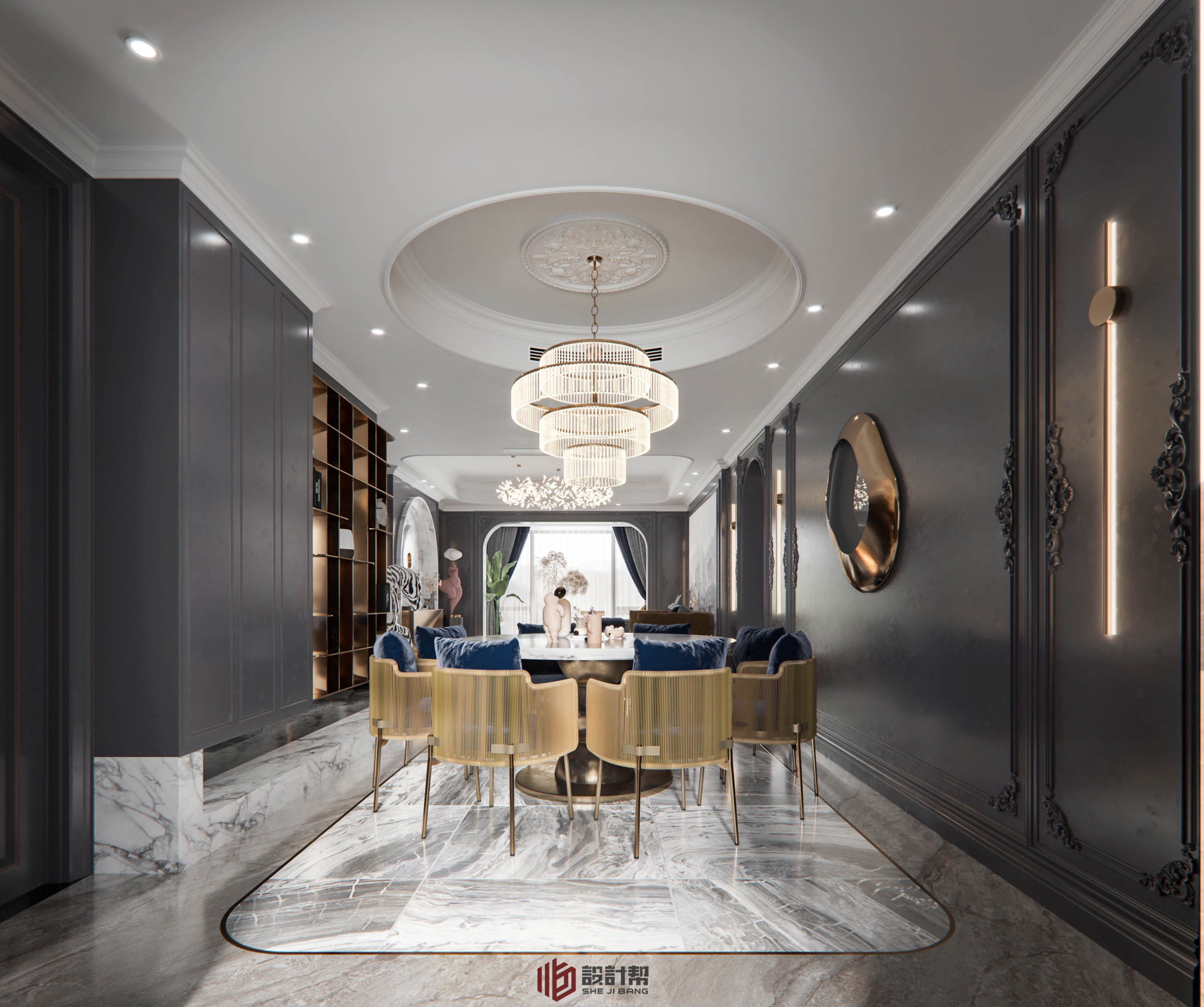 湖南现代浪漫轻奢家居设计-9