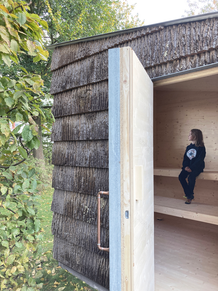 褶皱起伏的贝壳桑拿房丨日本丨隈研吾建筑事务所-176