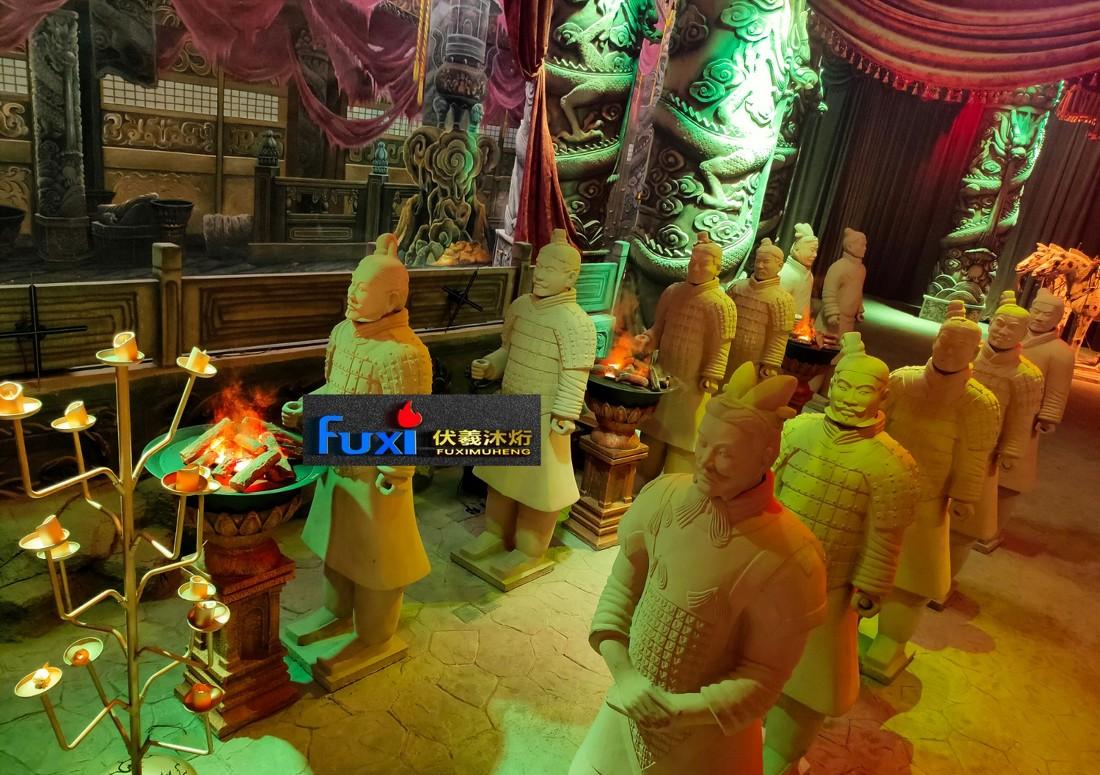 五一长假游兵马俑，体验伏羲壁炉篝火盆设计魅力-16
