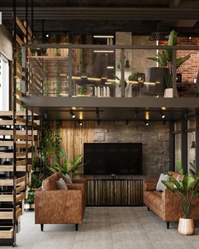 Industrial administration company and cafe