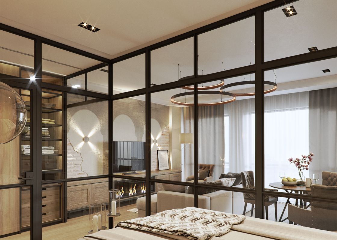 Квартиры студии в современном стиле, 5 проектов - Фото интерьеров-24