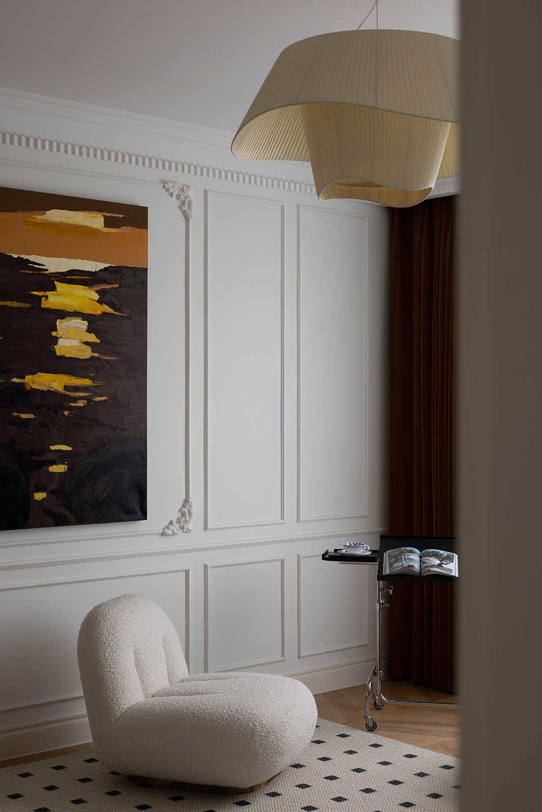 浪漫轻法混搭,120㎡精致宜居空间丨为睦设计-31