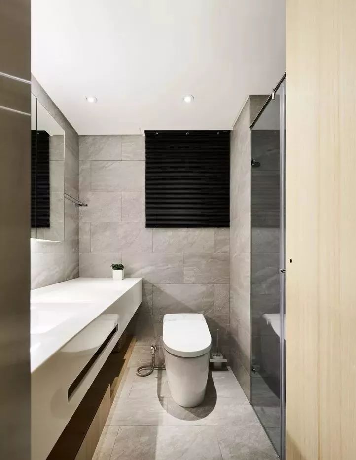 极简风格客厅书房一体化设计-131