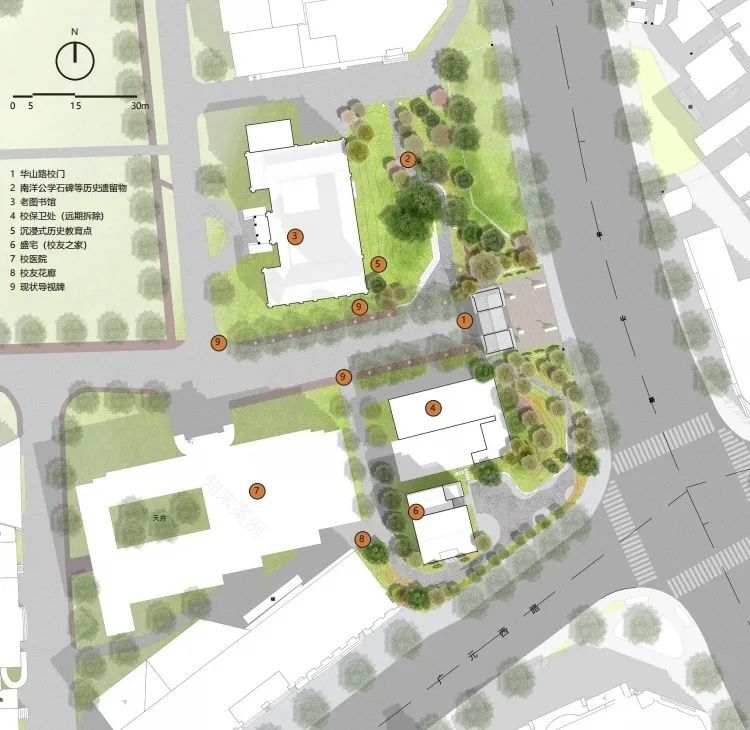 上海交通大学徐汇校区华山路入口景观提升设计丨中国上海丨上海亦境建筑景观有限公司,上海交通大学设计学院风景园林研究所-8