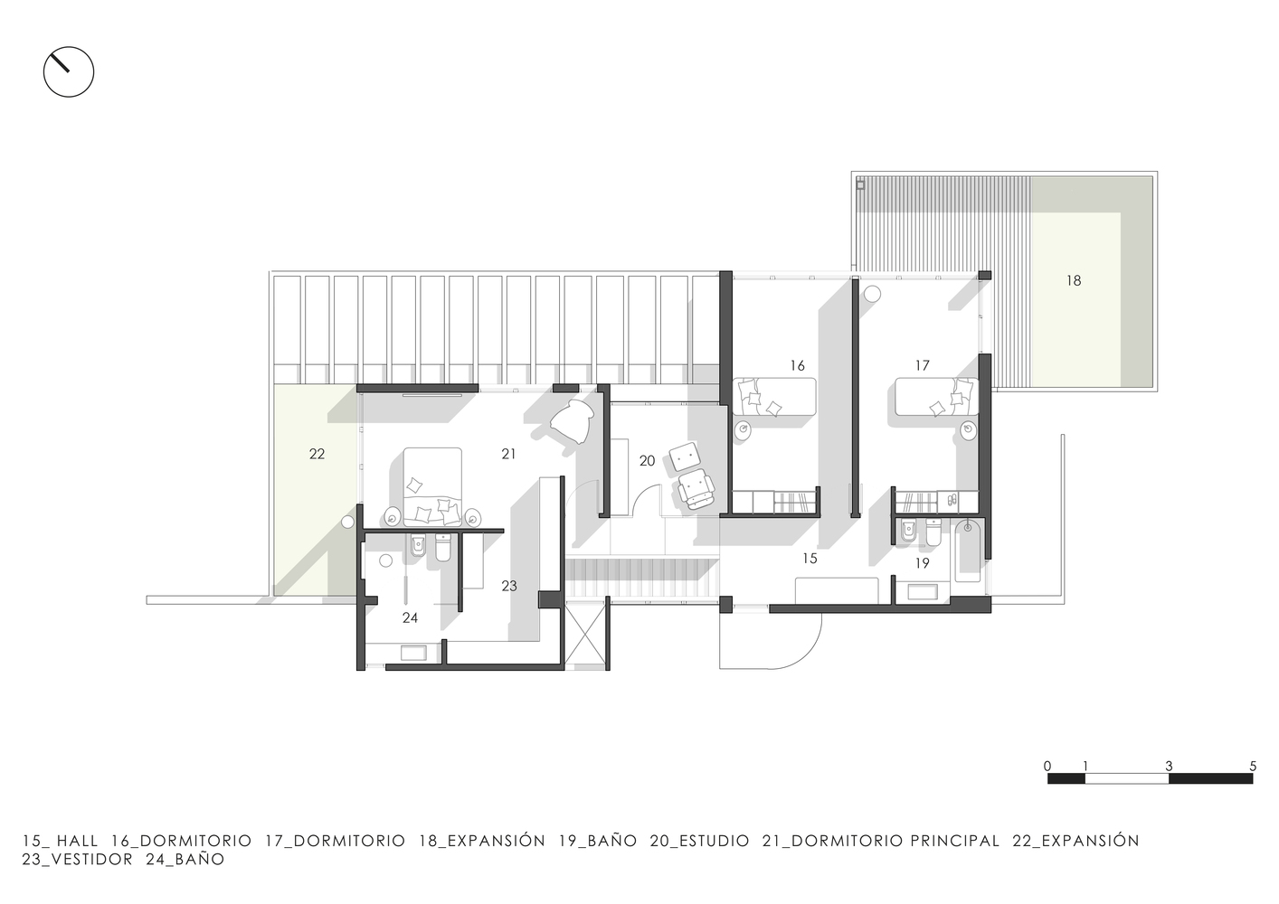 阿根廷封闭社区内的独特几何住宅-54