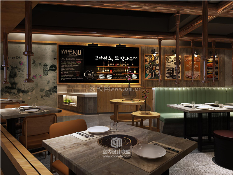 餐饮空间装修效果图一欧模网-6