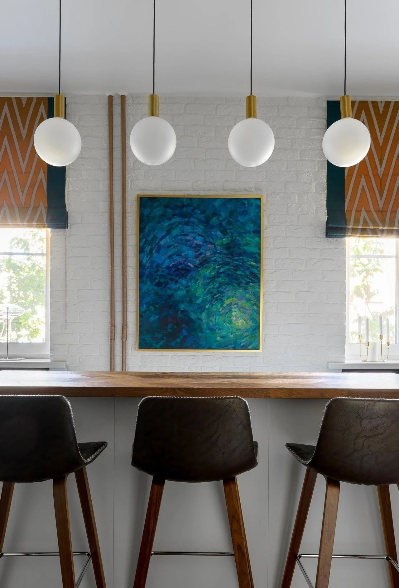 祖母绿,黄铜打造的传统雅致小宅空间-8