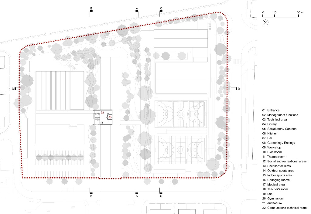 葡萄牙 Rainha Santa Isabel 中学室内设计-36