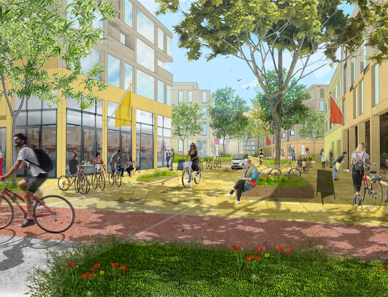 Leidschendam-Voorburg Overgoo | Ontwikkelkader: magic mix zet leegstand om in vitaal woonwerkgebied | Urhahn-5