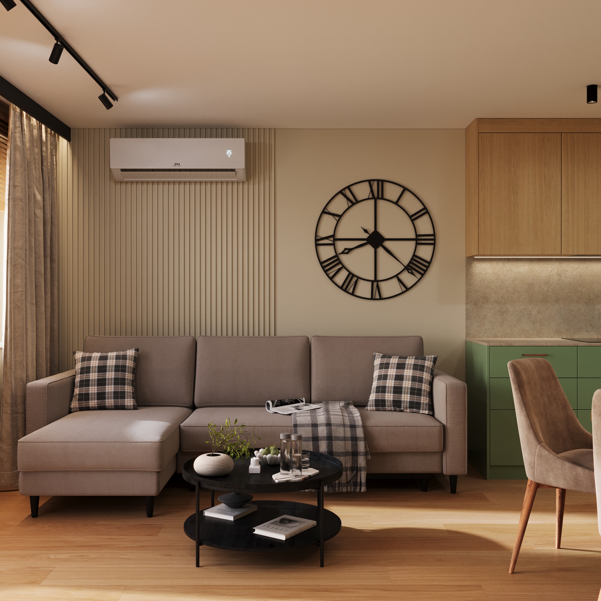 Earthy Elegance两居室公寓可视化项目丨波兰丨@nowakowska_interiors-22